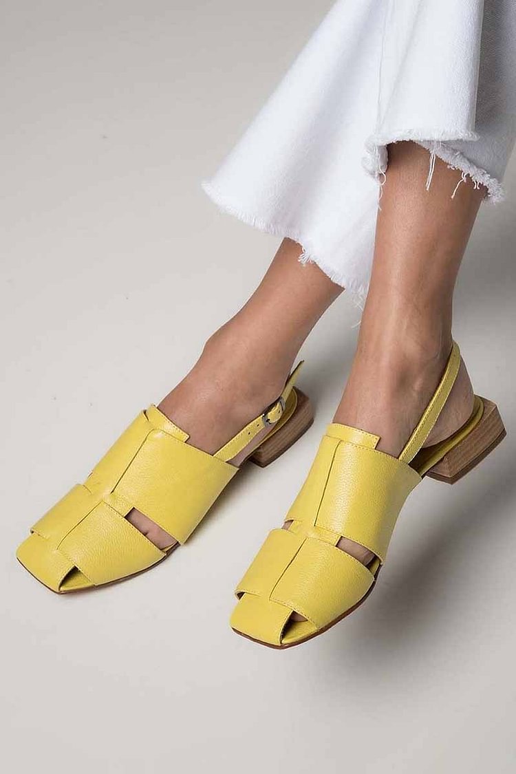 Carina – Slingback-sandal med låg klack