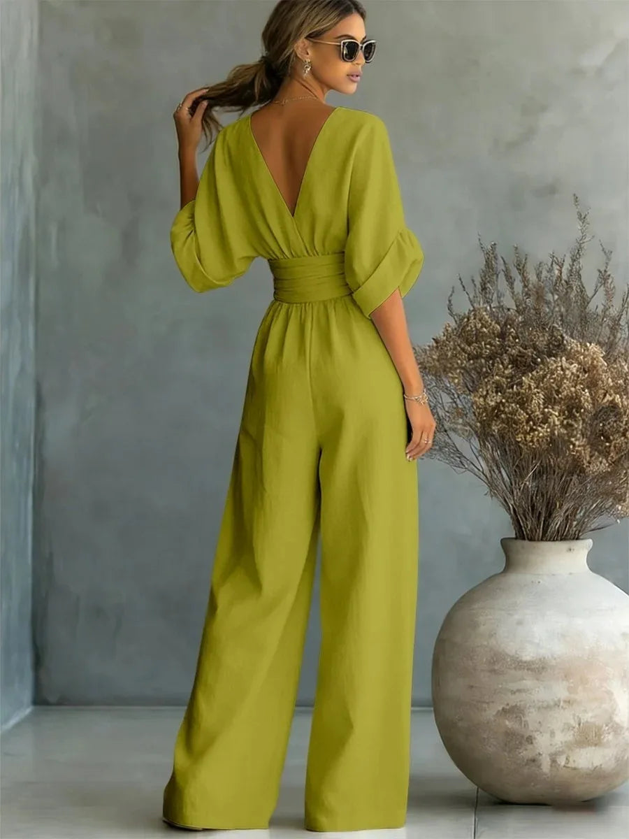 Mirjam – Elegant jumpsuit med vida ben