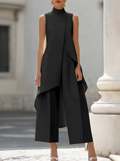 Alice – Elegant jumpsuit med asymmetrisk volang