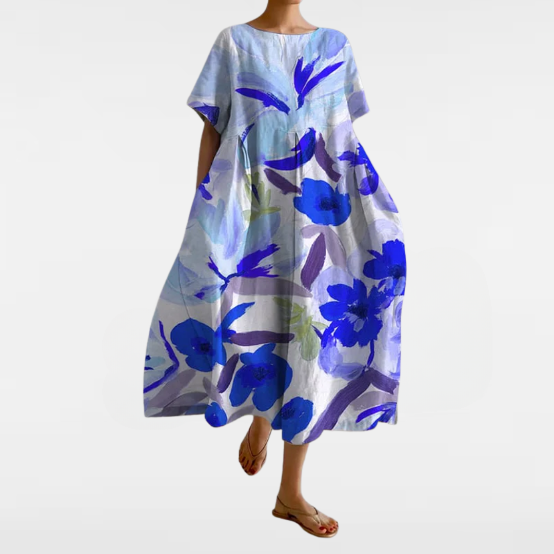 Marianne – Lös blommig sommarklänning