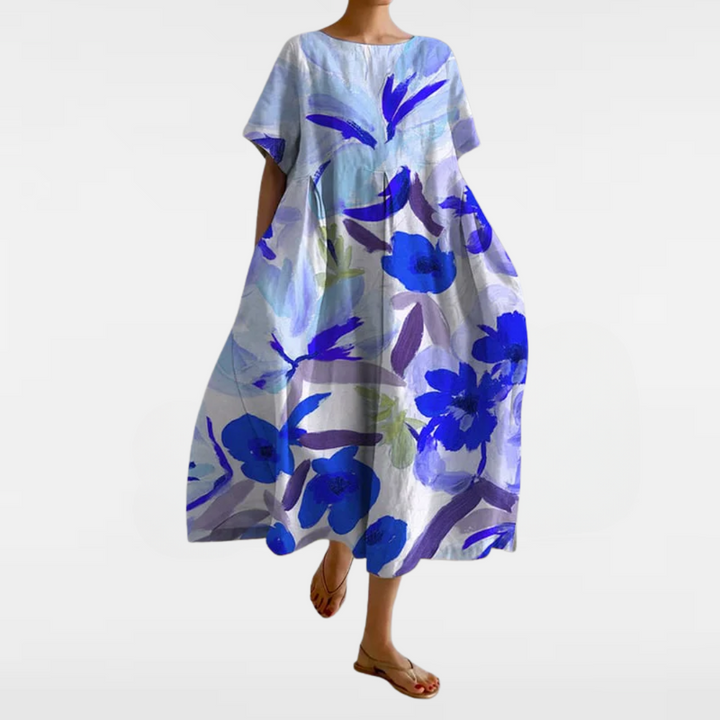 Marianne – Lös blommig sommarklänning