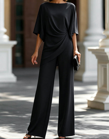 Henrika – Elegant jumpsuit med draperad midja