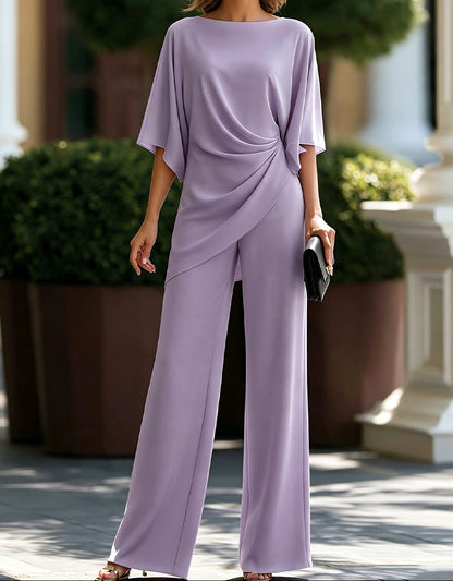 Henrika – Elegant jumpsuit med draperad midja