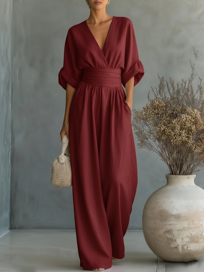 Helga – Elegant jumpsuit med bred midjedetalj
