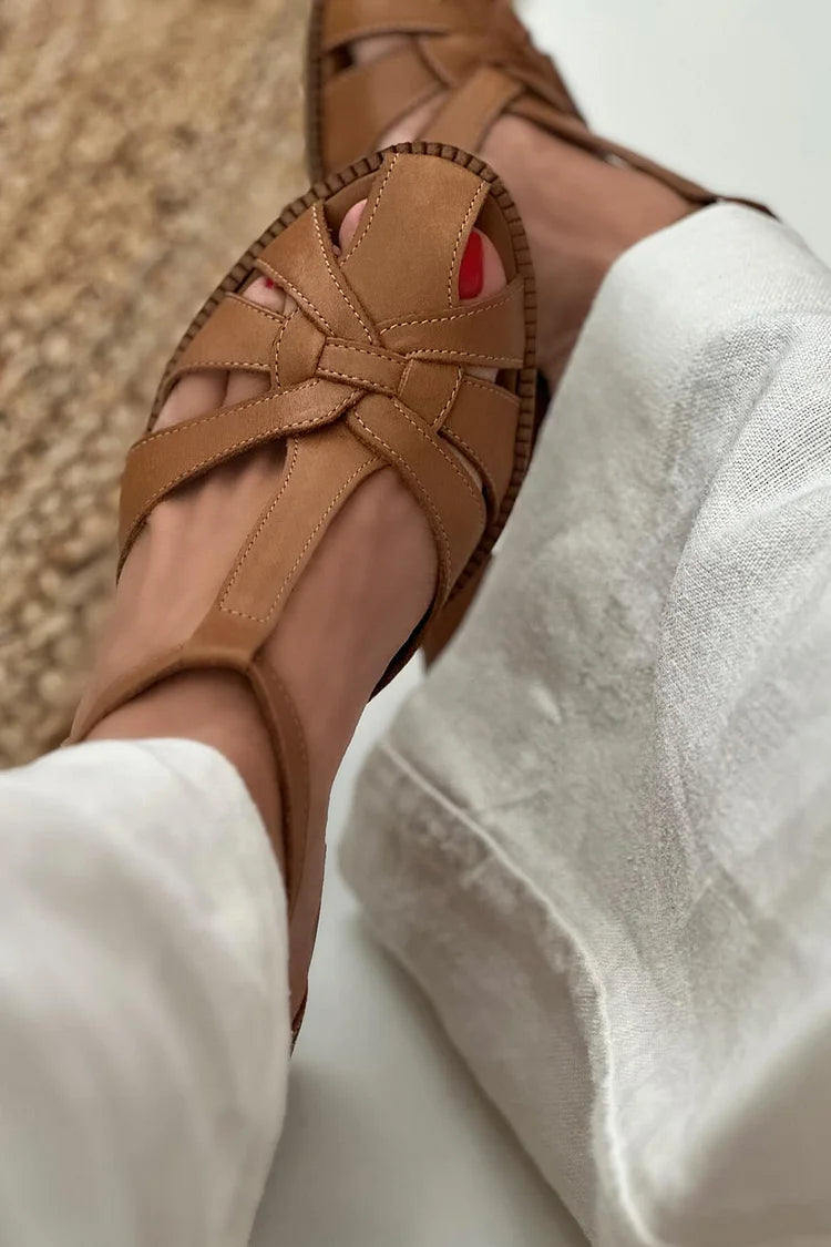 Dagny – Flätad sandal med öppen tå
