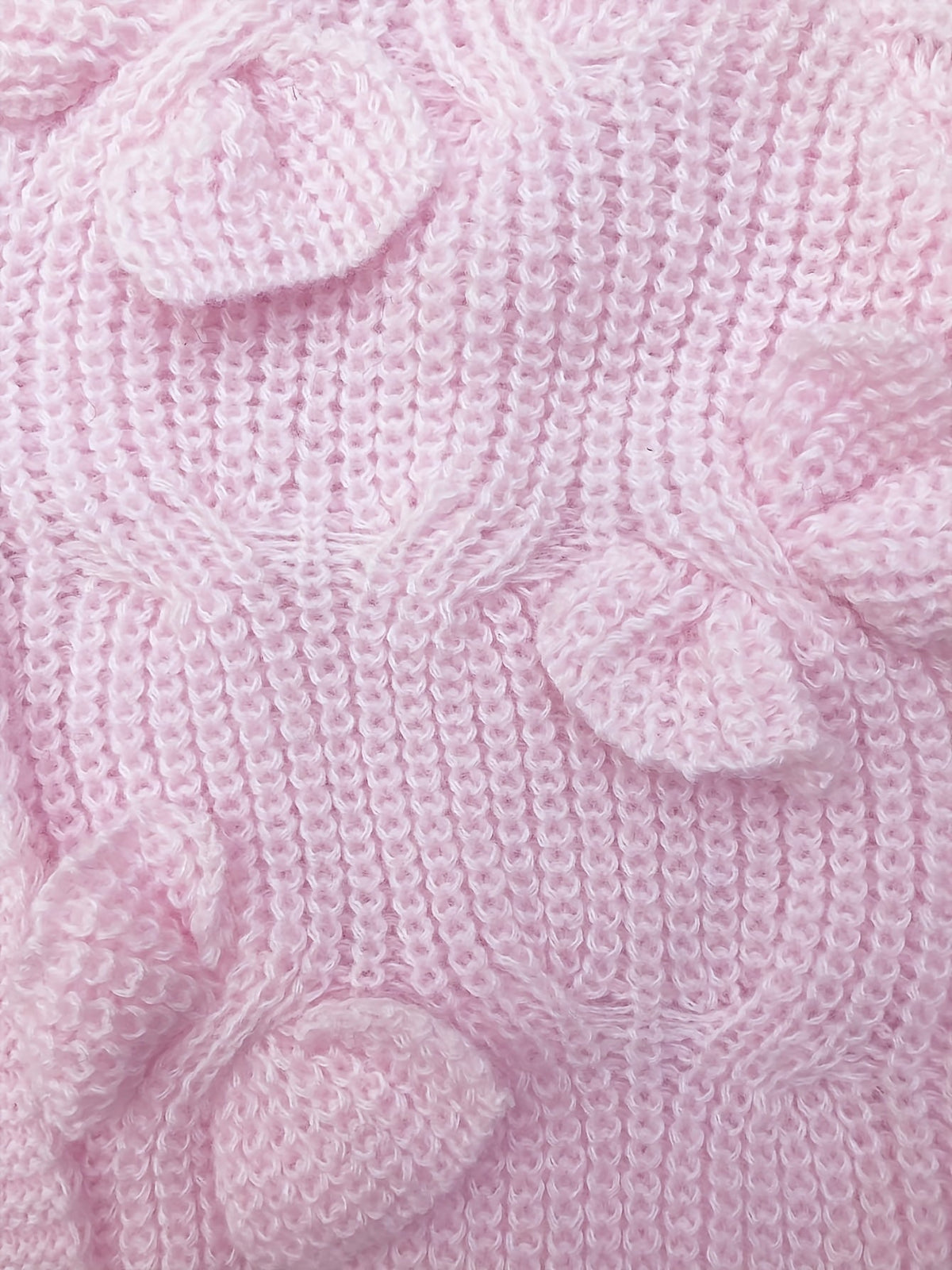 Lilly – Stickad kofta med rosettdetaljer