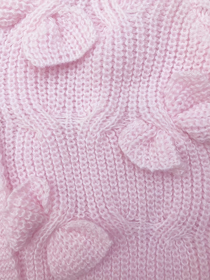 Lilly – Stickad kofta med rosettdetaljer