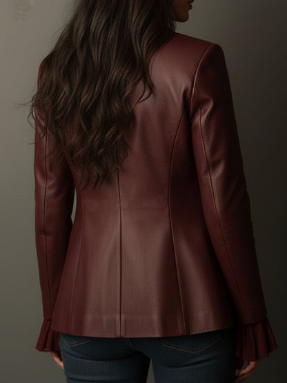 Paulina – Skinnliknande blazer med romantiska detaljer