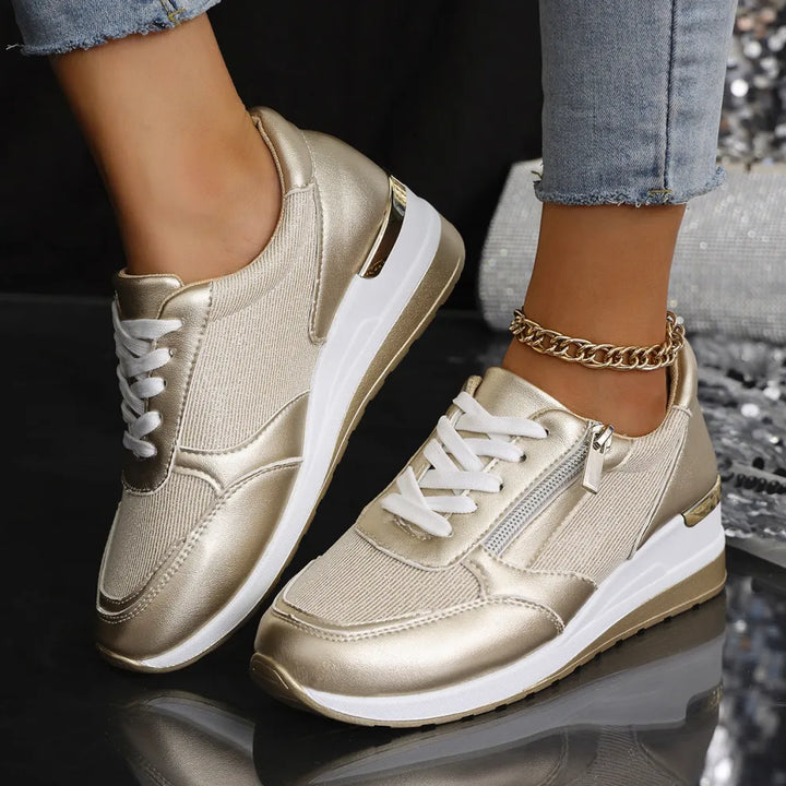 Edit – Ortopediska sneakers med snörning och sidodragkedja