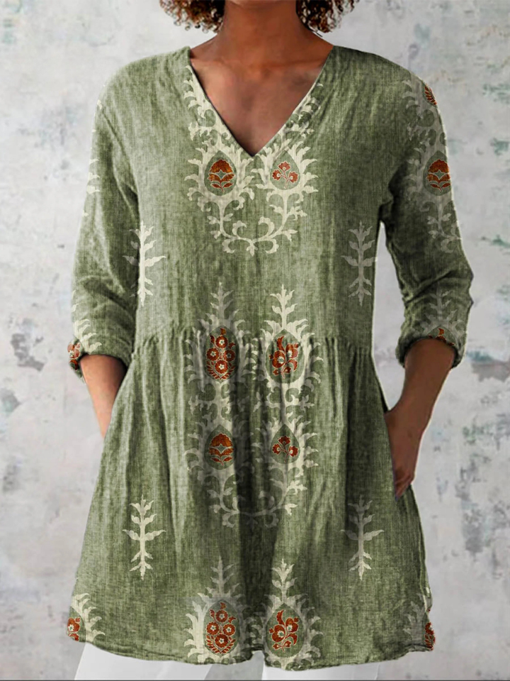 Edit – Lång blus med v-ringning