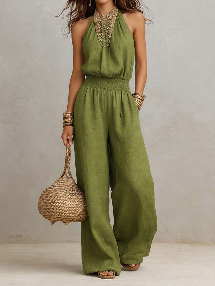 Valborg – Elegant jumpsuit med vida ben