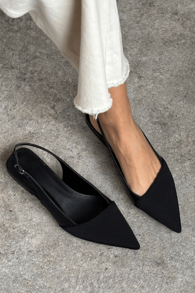 Elin – Spetsig slingback-ballerina