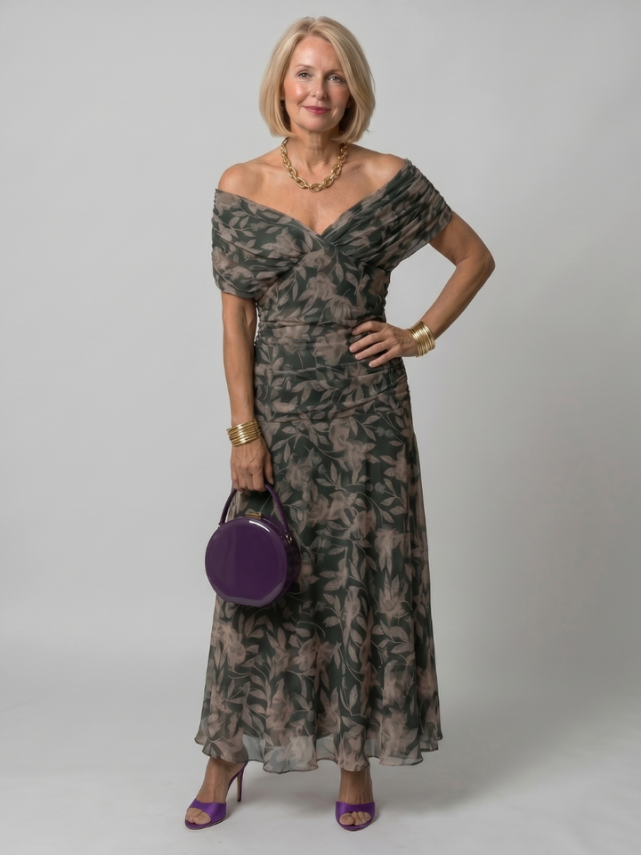 Lovisa – Off-shoulder flödande midi-klänning