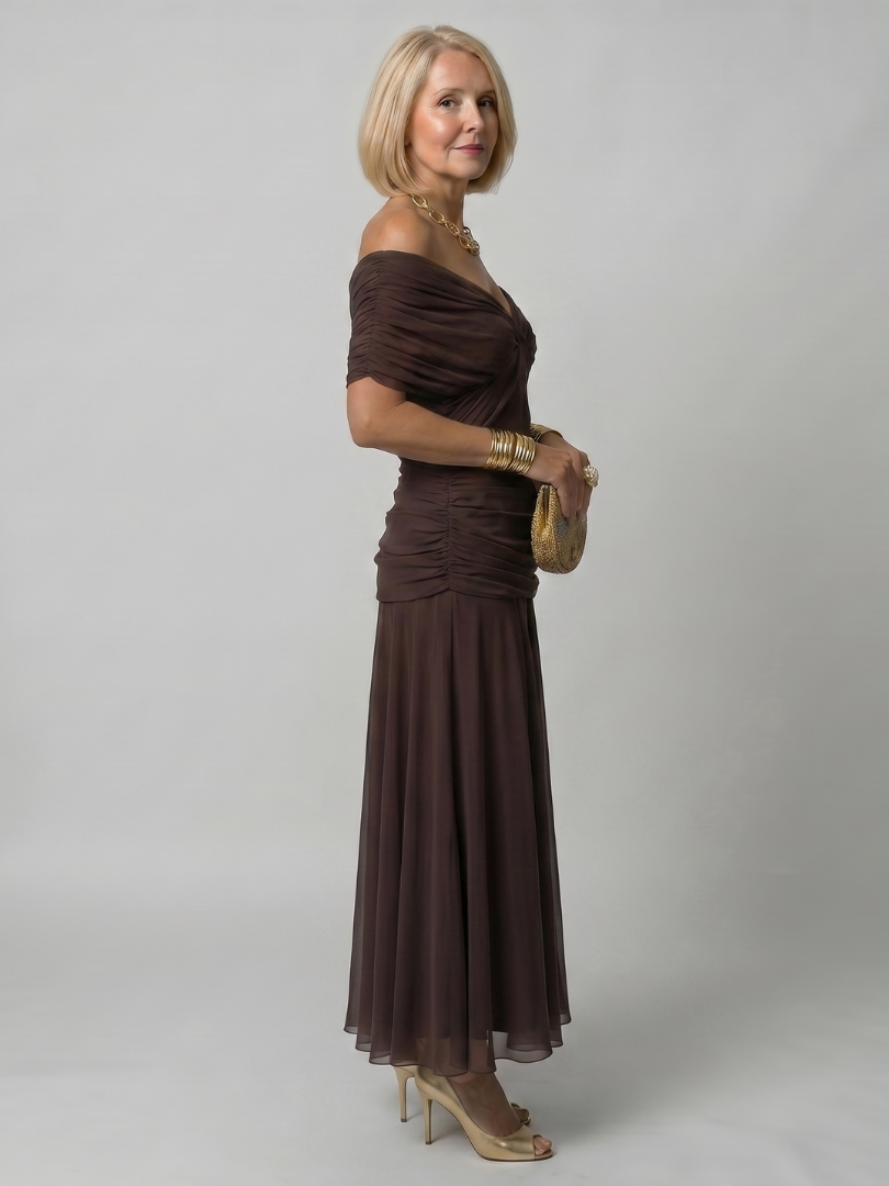 Lovisa – Off-shoulder flödande midi-klänning