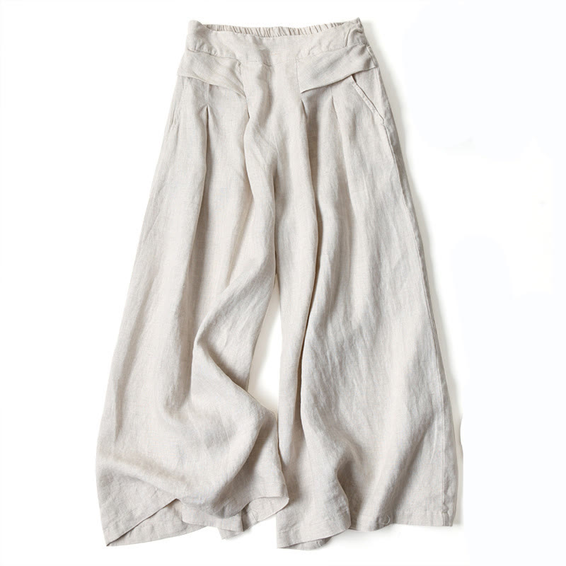 Lilly – Avslappnade byxor med vida ben