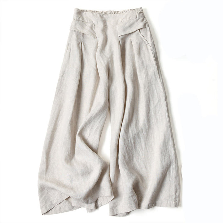 Lilly – Avslappnade byxor med vida ben
