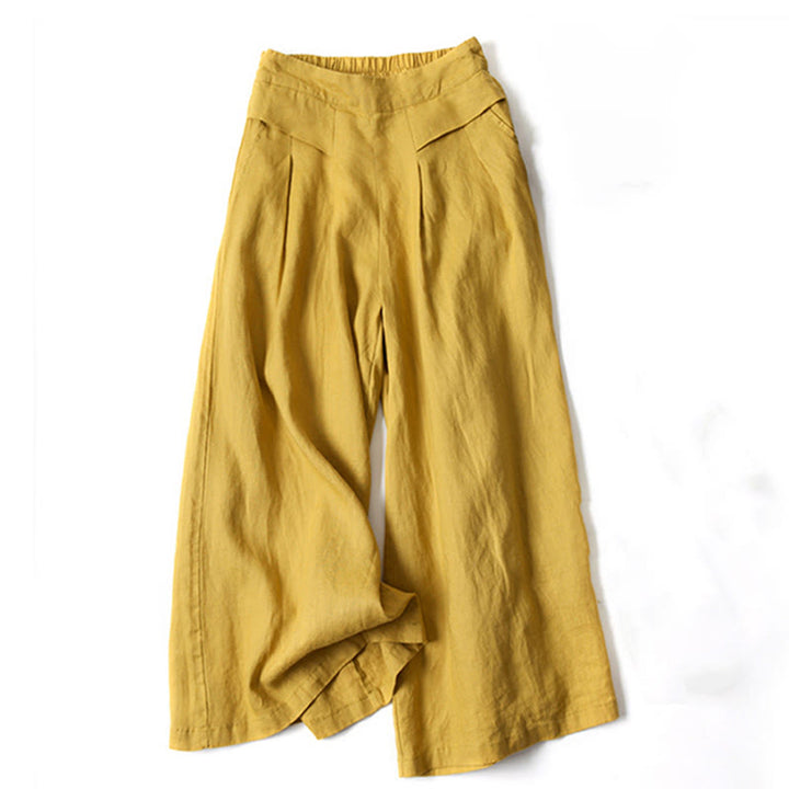 Lilly – Avslappnade byxor med vida ben
