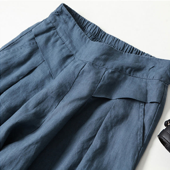 Lilly – Avslappnade byxor med vida ben