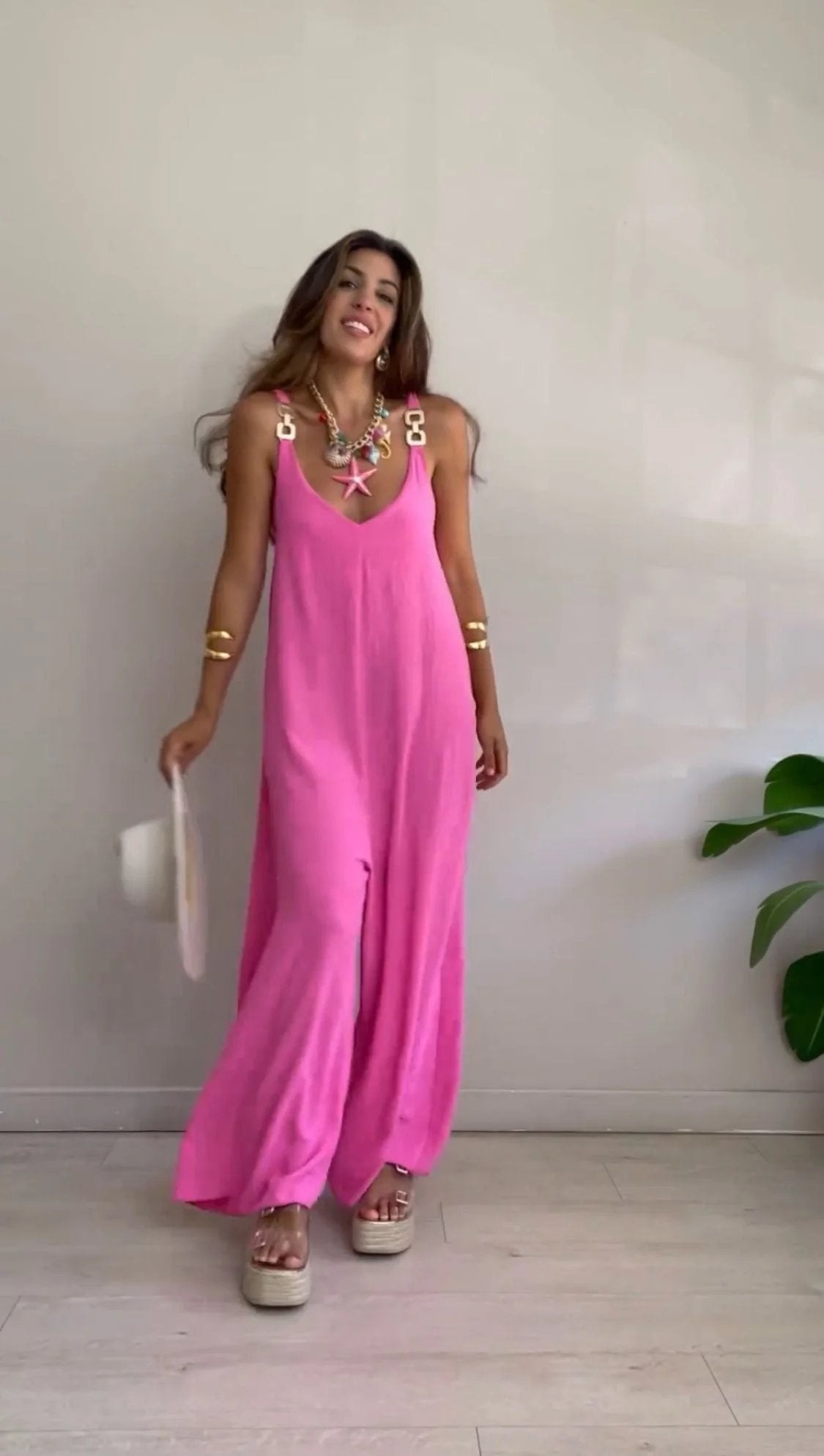 Sofia – Bekväm jumpsuit med vida ben