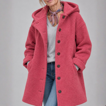 Stella – Luvkappa med knappar och fickor