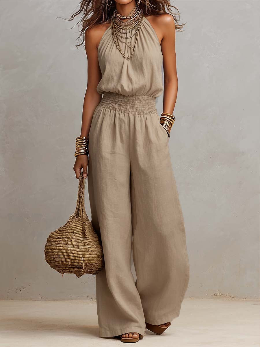 Valborg – Elegant jumpsuit med vida ben