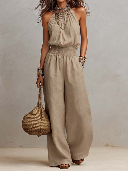 Valborg – Elegant jumpsuit med vida ben