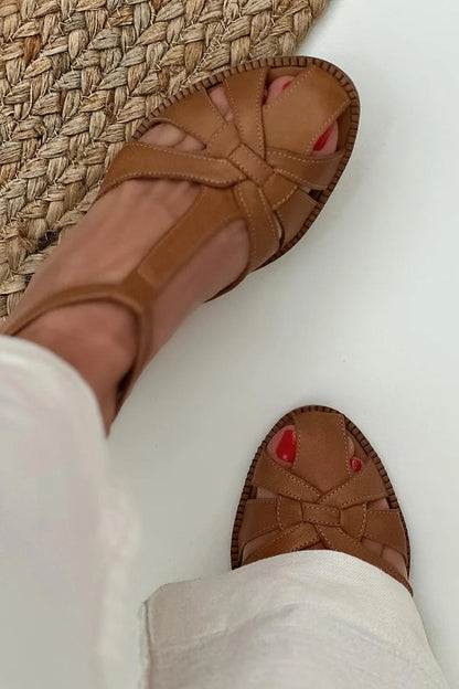 Dagny – Flätad sandal med öppen tå