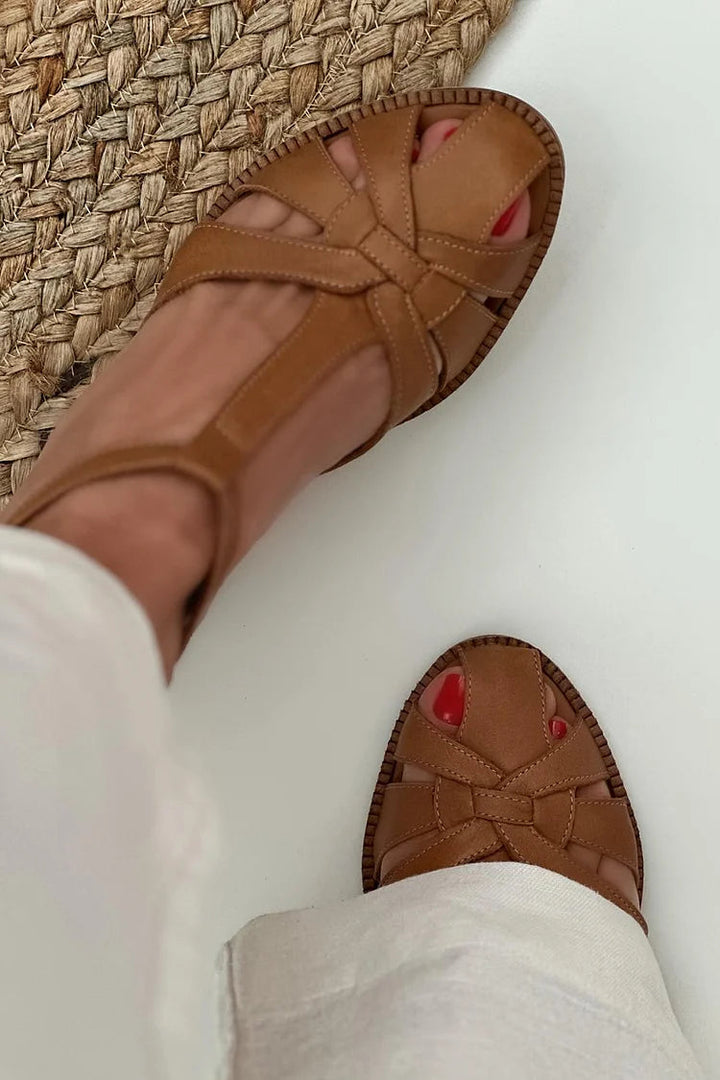 Dagny – Flätad sandal med öppen tå