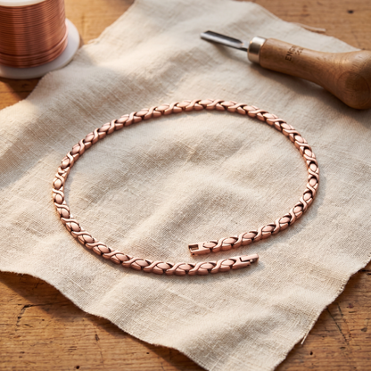 Yvonne – Halsband i flätad kedja