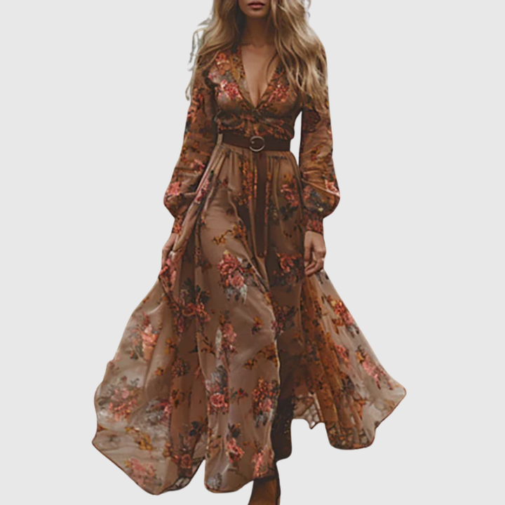 Emelie – Romantisk boho-maxiklänning