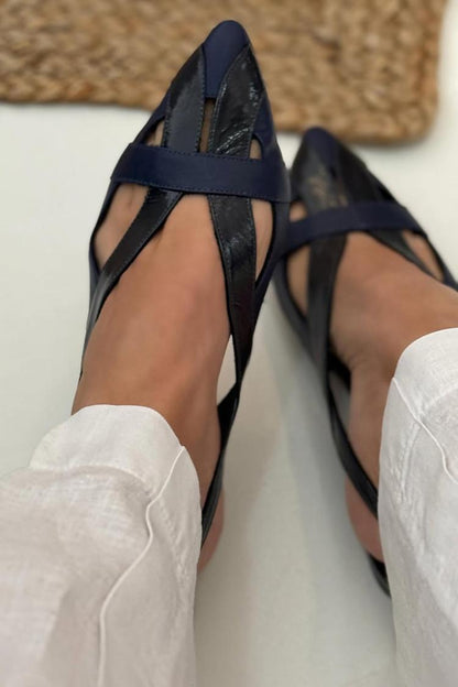 Charlotta – Spetsig slingback med cut-out detaljer