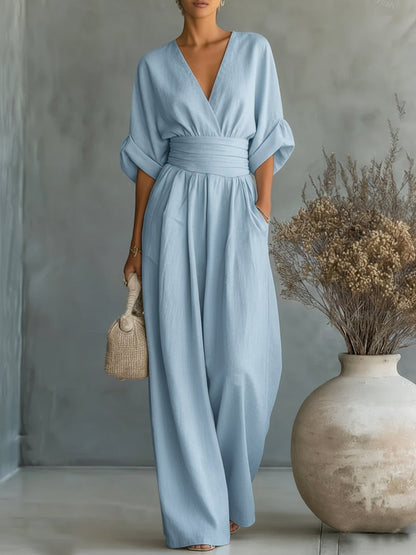 Helga – Elegant jumpsuit med bred midjedetalj