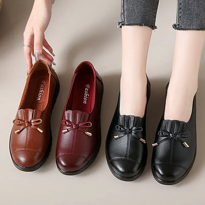 Malin – Bekväma loafers med rosettdetalj