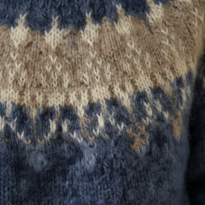 Filippa – Mjuk stickad tröja med nordiskt mönster
