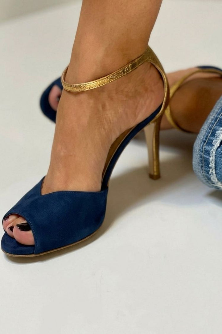 Maj – Högklackad sandal med peep toe