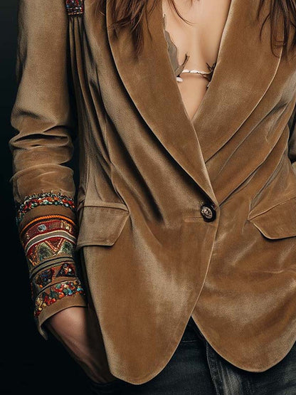 Vera – Boho-kavaj med broderade detaljer
