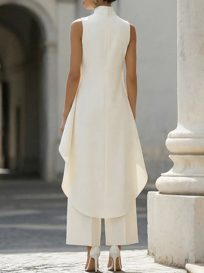 Alice – Elegant jumpsuit med asymmetrisk volang