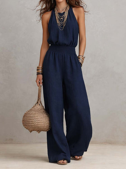Valborg – Elegant jumpsuit med vida ben