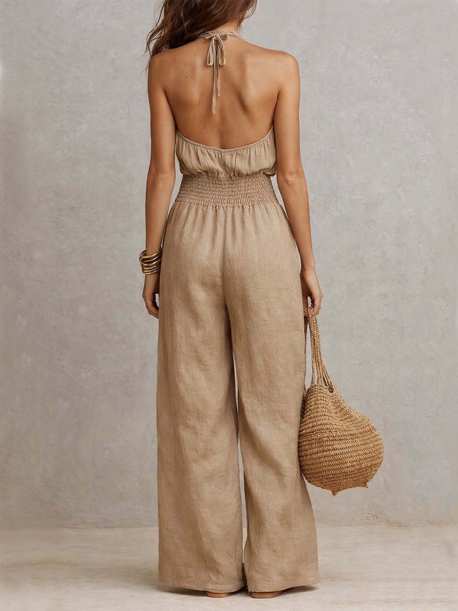 Valborg – Elegant jumpsuit med vida ben