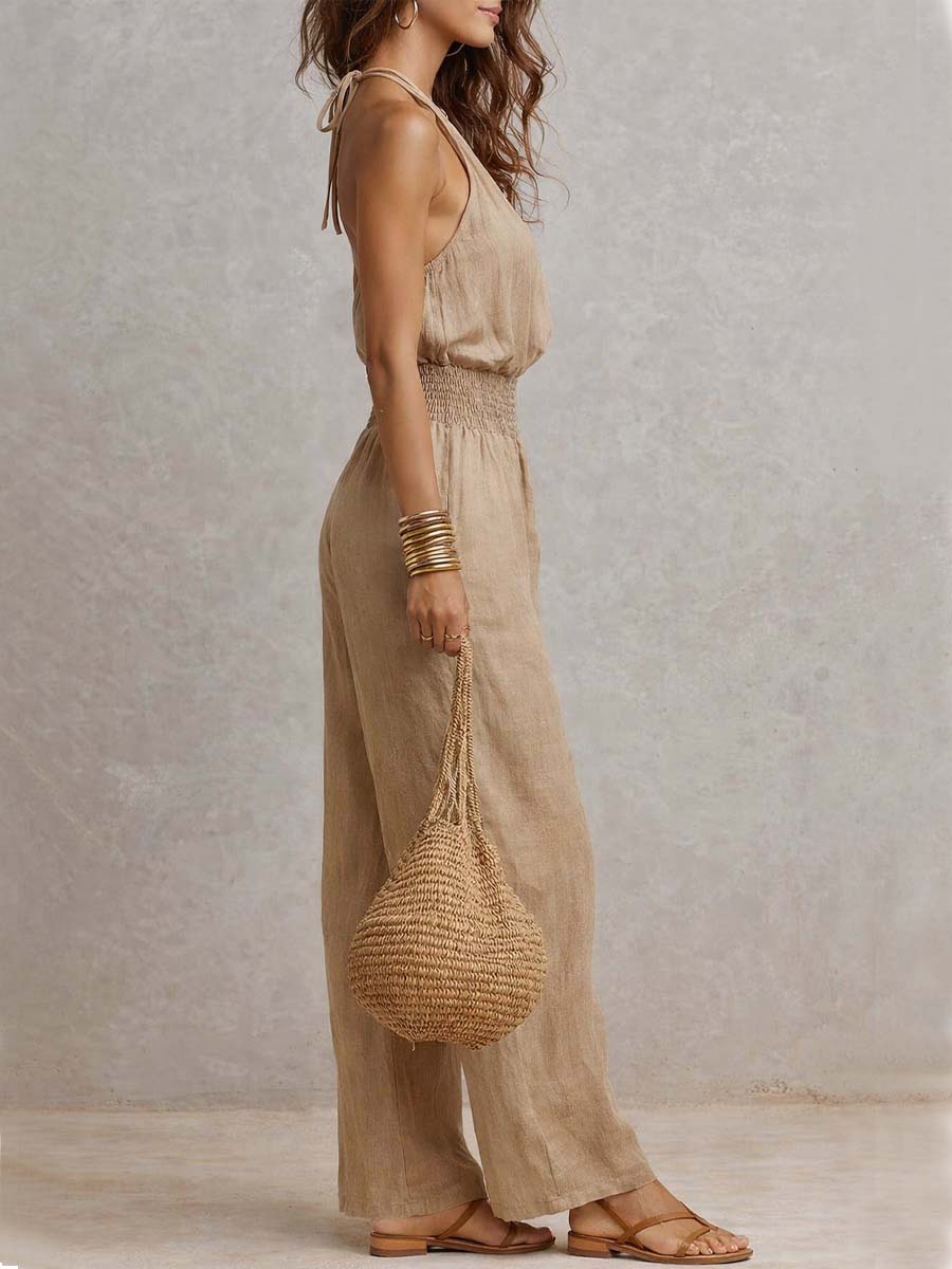 Valborg – Elegant jumpsuit med vida ben
