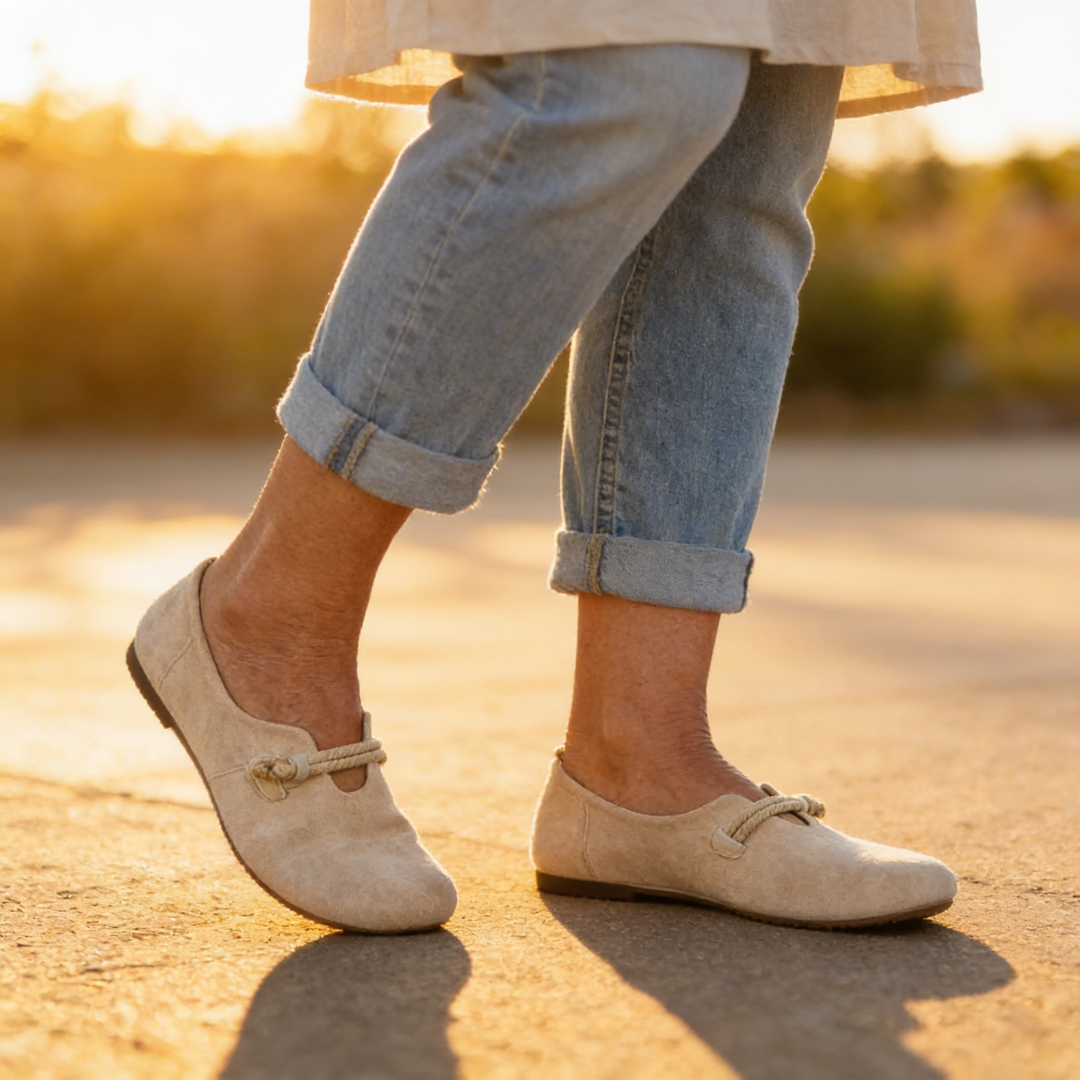 Hjördis – Ortopediska loafers med repsnodd