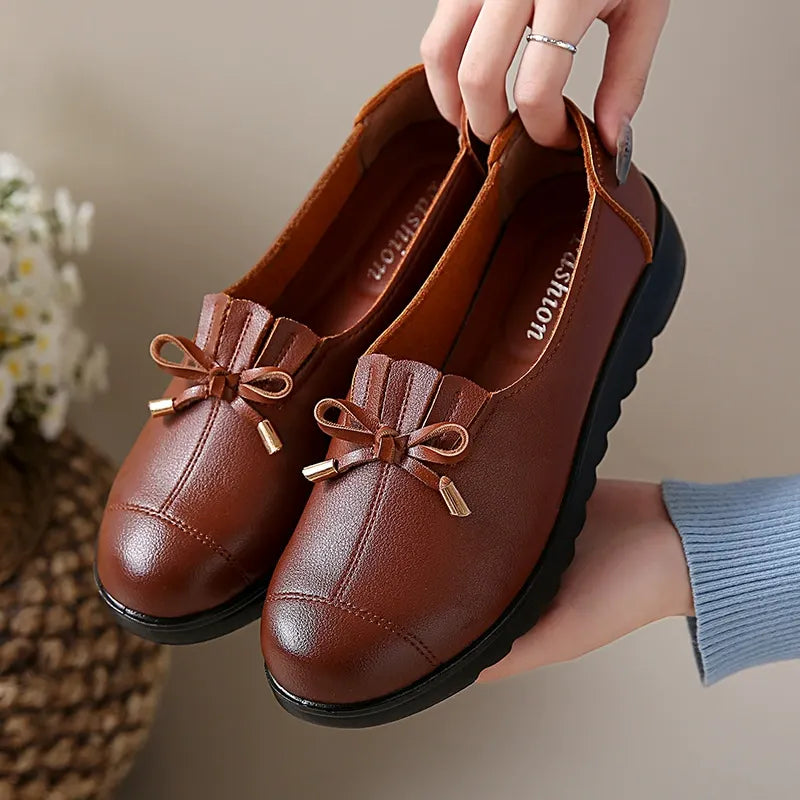 Malin – Bekväma loafers med rosettdetalj