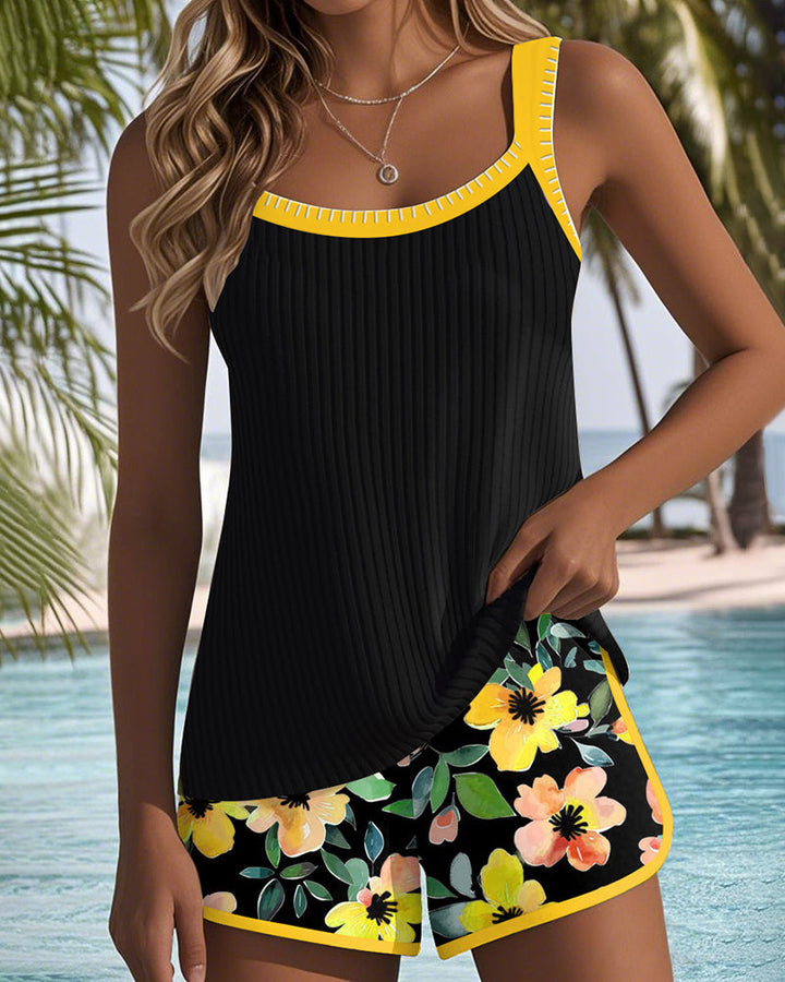 Marta – Tvådelad tankini med strandbyxor