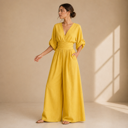 Judit – Elegant jumpsuit med vida ben