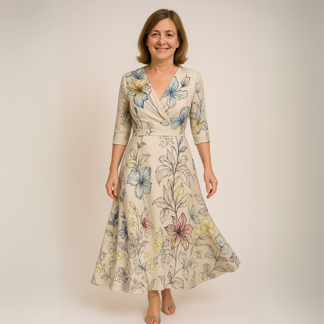 Selma – Elegant blomsterskjorta i lyxigt material