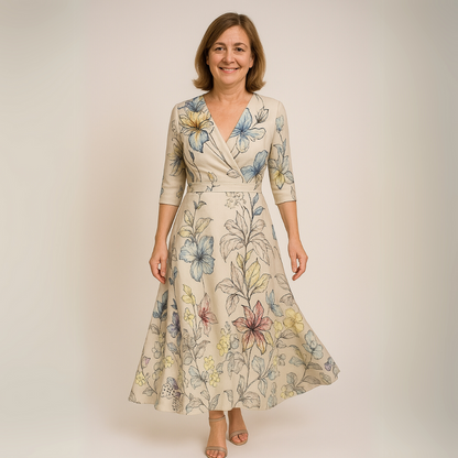 Selma – Elegant blomsterskjorta i lyxigt material