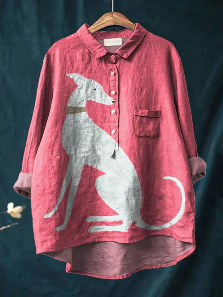 Irma – T-shirt med vinthund