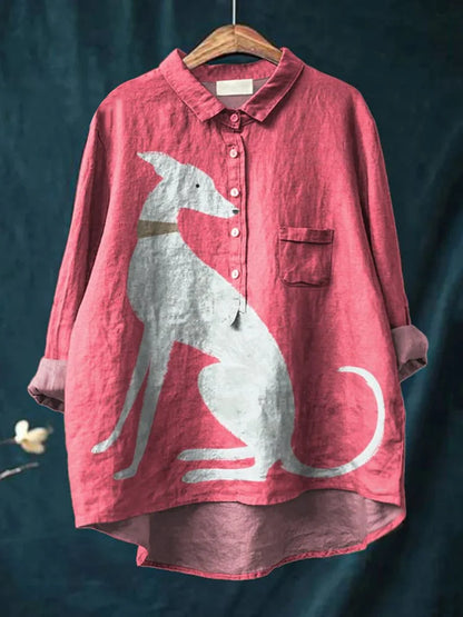 Irma – T-shirt med vinthund