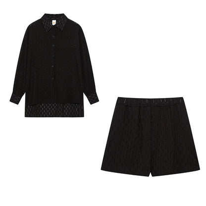 Charlotta – Lätt skjort- och shortsset
