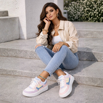 Sofia – Lättviktig sneaker med tjock sula